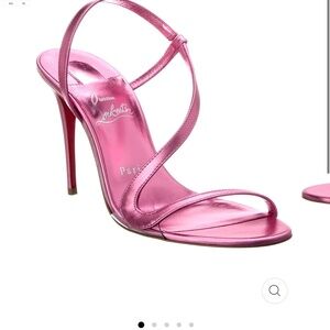 Metallic Pink Red Bottoms